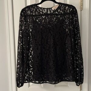 Michael Kors black lace top